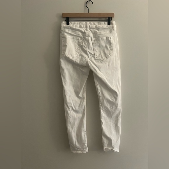 Lucky Brand Hayden Crop White Jeans Size 6 28 Mid Rise Stretch Denim Cropped - Picture 5 of 7